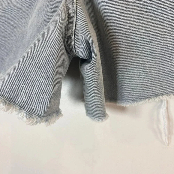 Indigo Rein NWT Super High Rise Short Distressed Light Blue 11 - Picture 15 of 16